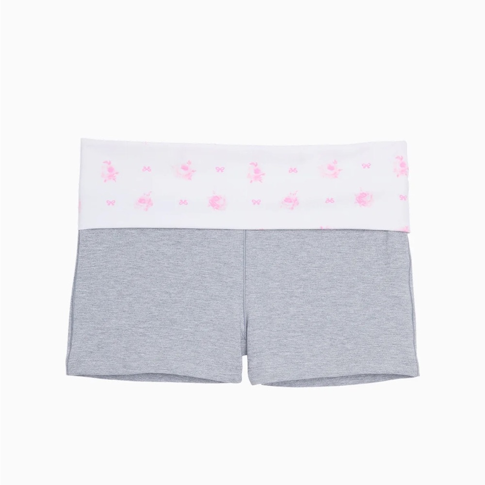 NWT Loveshackfancy x PINK Victoria's Secret fold over micro shorts - Picture 6 of 11